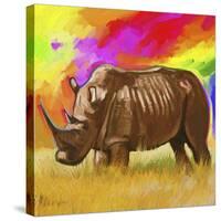 Rhino 2-Howie Green-Stretched Canvas