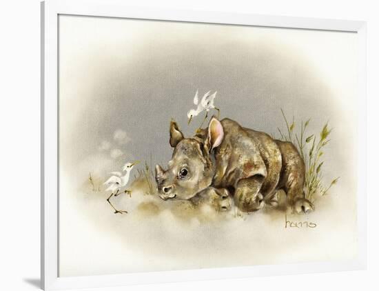 Rhino Baby-Peggy Harris-Framed Giclee Print