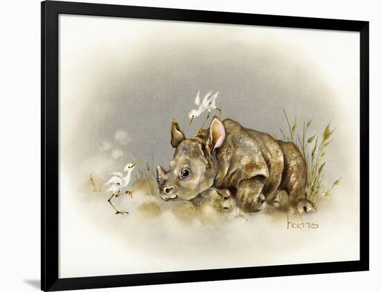 Rhino Baby-Peggy Harris-Framed Giclee Print