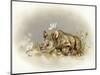 Rhino Baby-Peggy Harris-Mounted Giclee Print