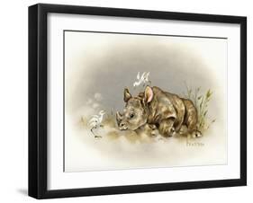 Rhino Baby-Peggy Harris-Framed Giclee Print