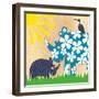 Rhino Family-Z Studio-Framed Art Print