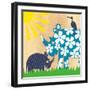 Rhino Family-Z Studio-Framed Art Print