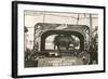 Rhino in Circus Wagon, 1915-null-Framed Art Print