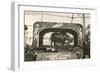 Rhino in Circus Wagon, 1915-null-Framed Art Print