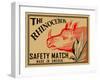 Rhino Matches-Mark Rogan-Framed Art Print