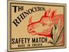 Rhino Matches-Mark Rogan-Mounted Art Print