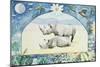 Rhino (Month of February from a Calendar)-Vivika Alexander-Mounted Giclee Print