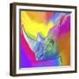 Rhino Pop Art-Howie Green-Framed Giclee Print