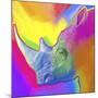 Rhino Pop Art-Howie Green-Mounted Giclee Print