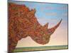 Rhino-Shape-James W. Johnson-Mounted Giclee Print