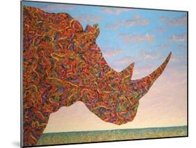 Rhino-Shape-James W. Johnson-Mounted Giclee Print