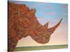 Rhino-Shape-James W. Johnson-Stretched Canvas