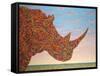 Rhino-Shape-James W. Johnson-Framed Stretched Canvas