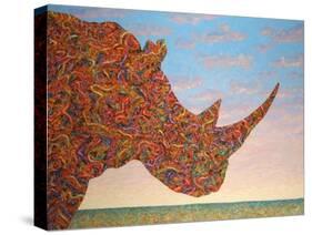 Rhino-Shape-James W. Johnson-Stretched Canvas