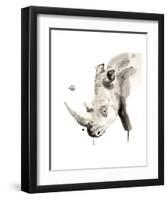 Rhino-Philippe Debongnie-Framed Art Print