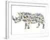 Rhino-Louise Tate-Framed Giclee Print