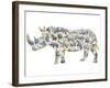 Rhino-Louise Tate-Framed Giclee Print