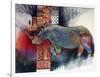 Rhino-Oxana Zaika-Framed Giclee Print