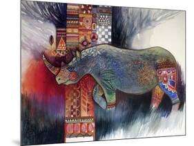 Rhino-Oxana Zaika-Mounted Giclee Print