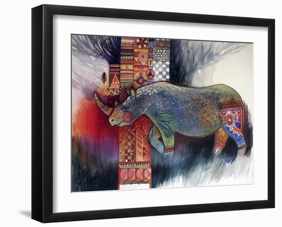 Rhino-Oxana Zaika-Framed Giclee Print