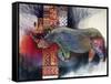 Rhino-Oxana Zaika-Framed Stretched Canvas