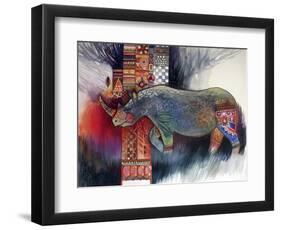 Rhino-Oxana Zaika-Framed Premium Giclee Print