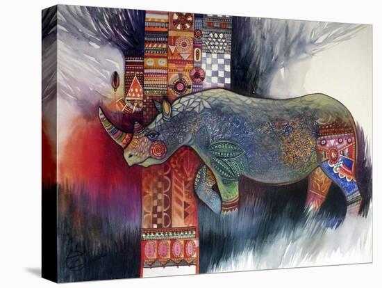Rhino-Oxana Zaika-Stretched Canvas