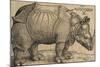 Rhinoceros, 1515, Etching-Albrecht Dürer-Mounted Giclee Print