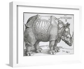 Rhinoceros, 1515-Albrecht Durer-Framed Art Print