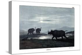 Rhinoceros, 1860-null-Stretched Canvas
