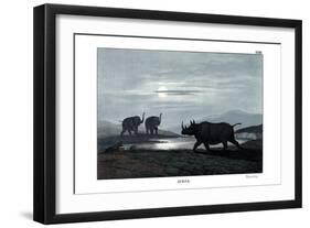 Rhinoceros, 1860-null-Framed Giclee Print