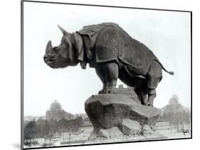 Rhinoceros, 1878, by Alfred Jacquemart-Adolphe Giraudon-Mounted Photographic Print