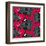 Rhinoceros Red-Sharon Turner-Framed Art Print