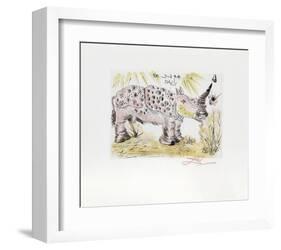 Rhinoceros-Salvador Dalí-Framed Collectable Print