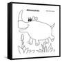 Rhinoceros-Olga And Alexey Drozdov-Framed Stretched Canvas