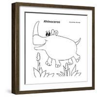 Rhinoceros-Olga And Alexey Drozdov-Framed Giclee Print