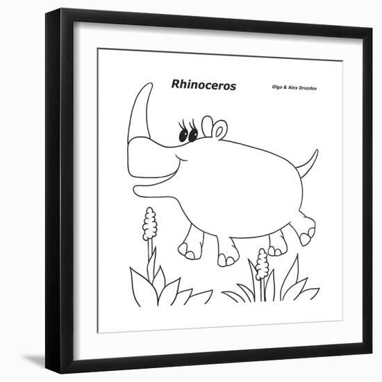 Rhinoceros-Olga And Alexey Drozdov-Framed Giclee Print