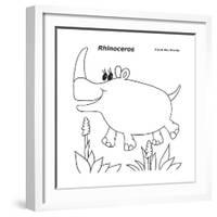 Rhinoceros-Olga And Alexey Drozdov-Framed Giclee Print