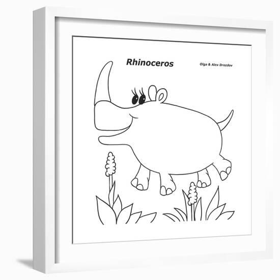 Rhinoceros-Olga And Alexey Drozdov-Framed Giclee Print