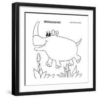 Rhinoceros-Olga And Alexey Drozdov-Framed Premium Giclee Print