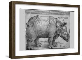 Rhinoceros-Albrecht Dürer-Framed Art Print