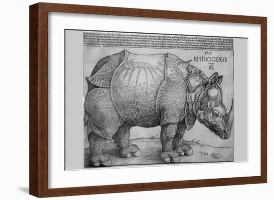 Rhinoceros-Albrecht Dürer-Framed Art Print