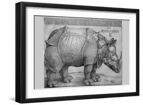 Rhinoceros-Albrecht Dürer-Framed Art Print