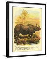 Rhinoceros-null-Framed Art Print