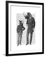 Rhinos Fathers Day-Fab Funky-Framed Art Print