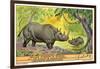 Rhinos in the Congo-null-Framed Art Print