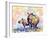 Rhinos-Sarah Stribbling-Framed Art Print