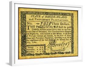 Rhode Island Banknote-null-Framed Giclee Print