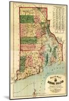 Rhode Island - Panoramic Map-null-Mounted Poster